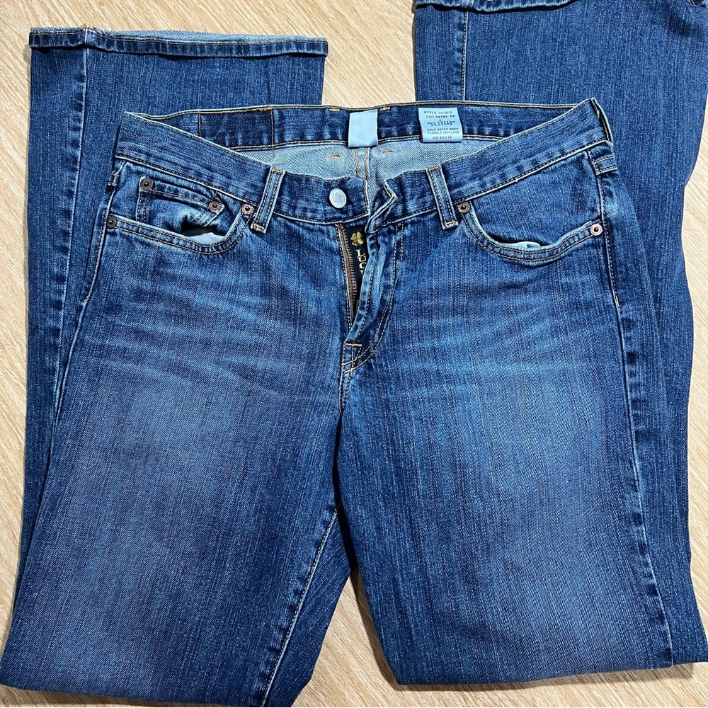Lucky Brand Sweet ’N Low Jeans Size 10/30 Mid Rise Bootcut Stretch Denim